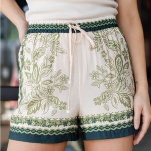 Floral Pull On Shorts